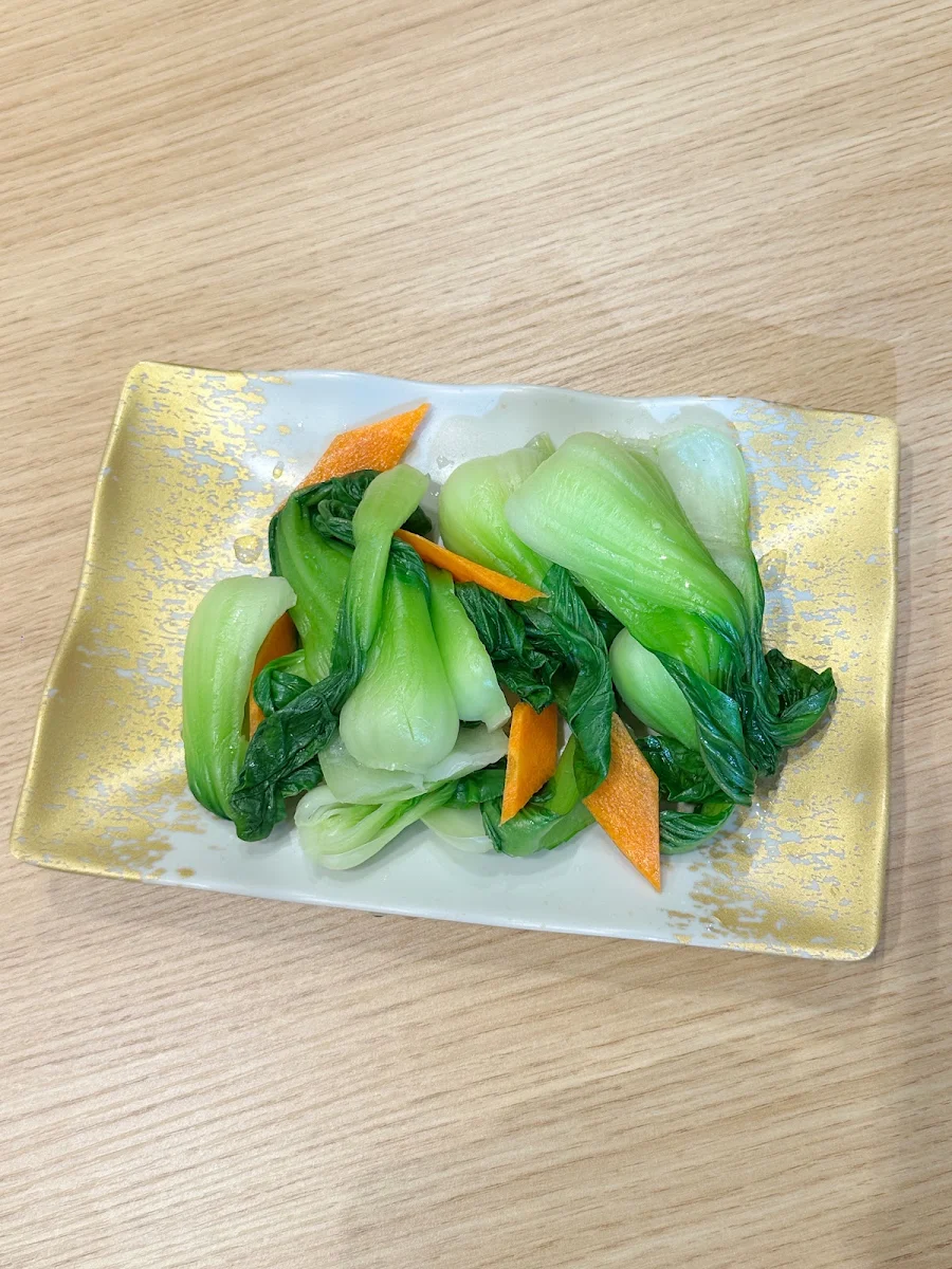 steamed bok choy 烫青菜, Fortune Noodle & Dumpling (Norwest)